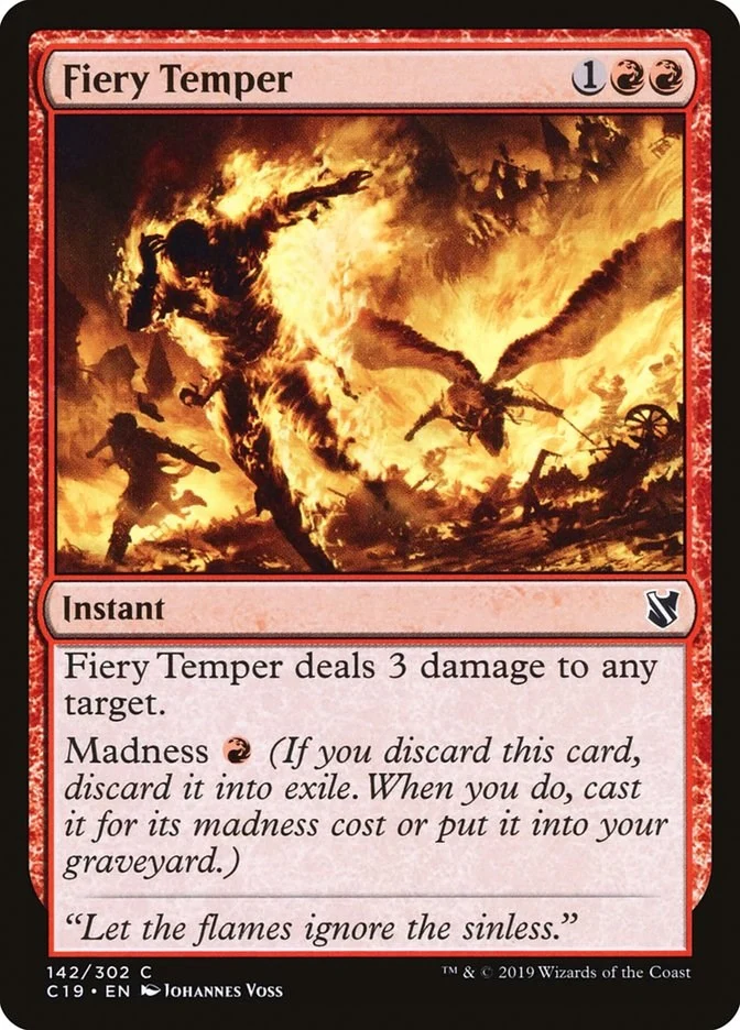 Fiery Temper (142) (Commander 2019)