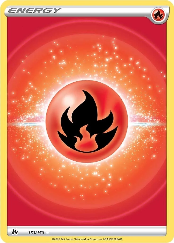 Fire Energy (Texture Full Art) (153/159) (Crown Zenith)