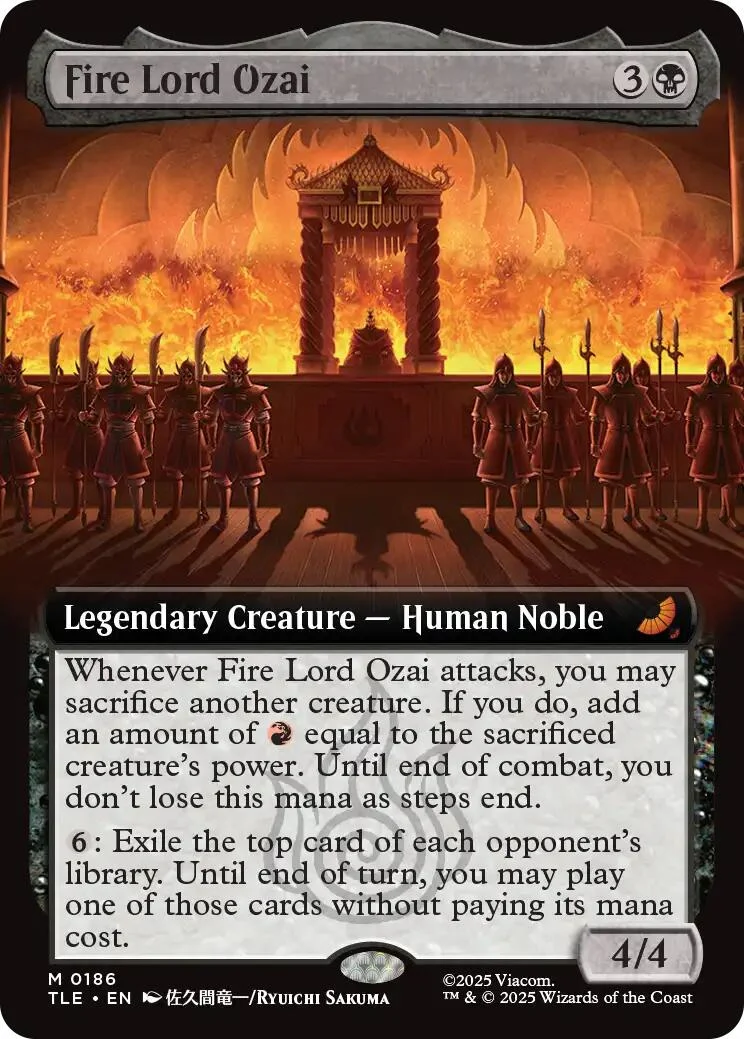 Fire Lord Ozai (Extended Art) (186) (Avatar: The Last Airbender: Eternal-Legal)