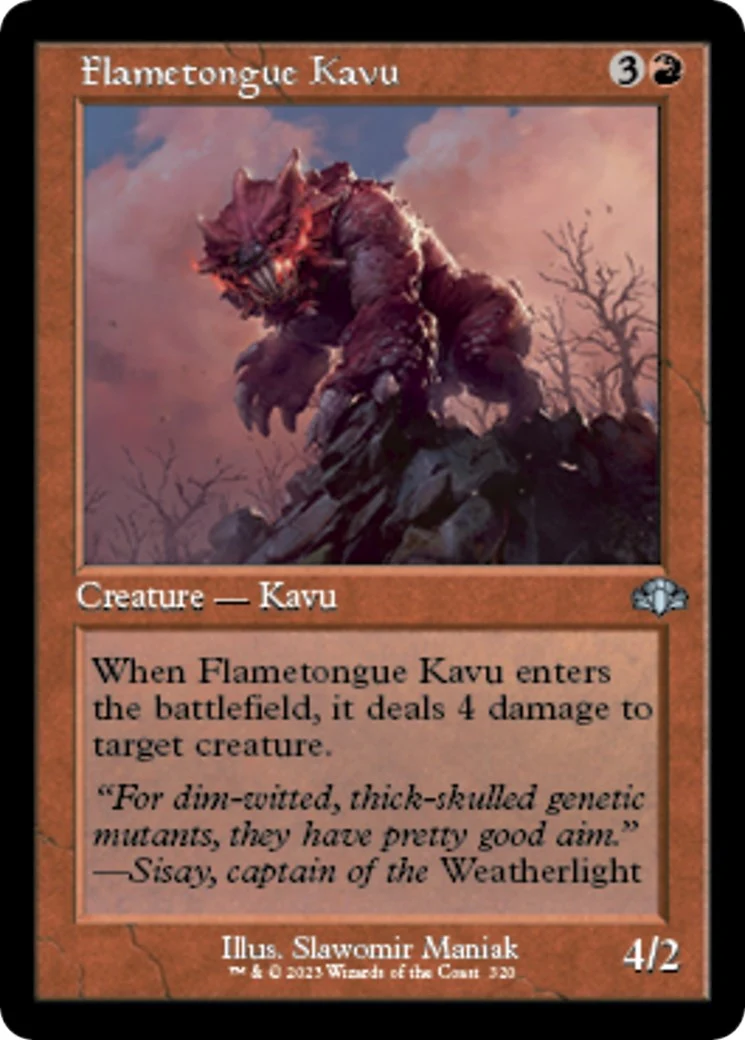 Flametongue Kavu (Retro Frame) (320)