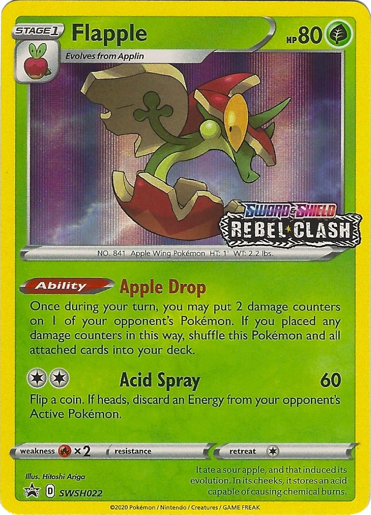 Flapple - SWSH022 (Prerelease) (SWSH022) (SWSH: Sword & Shield Promo Cards)