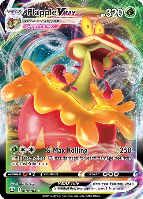 Flapple VMAX (019/163) (SWSH05: Battle Styles)