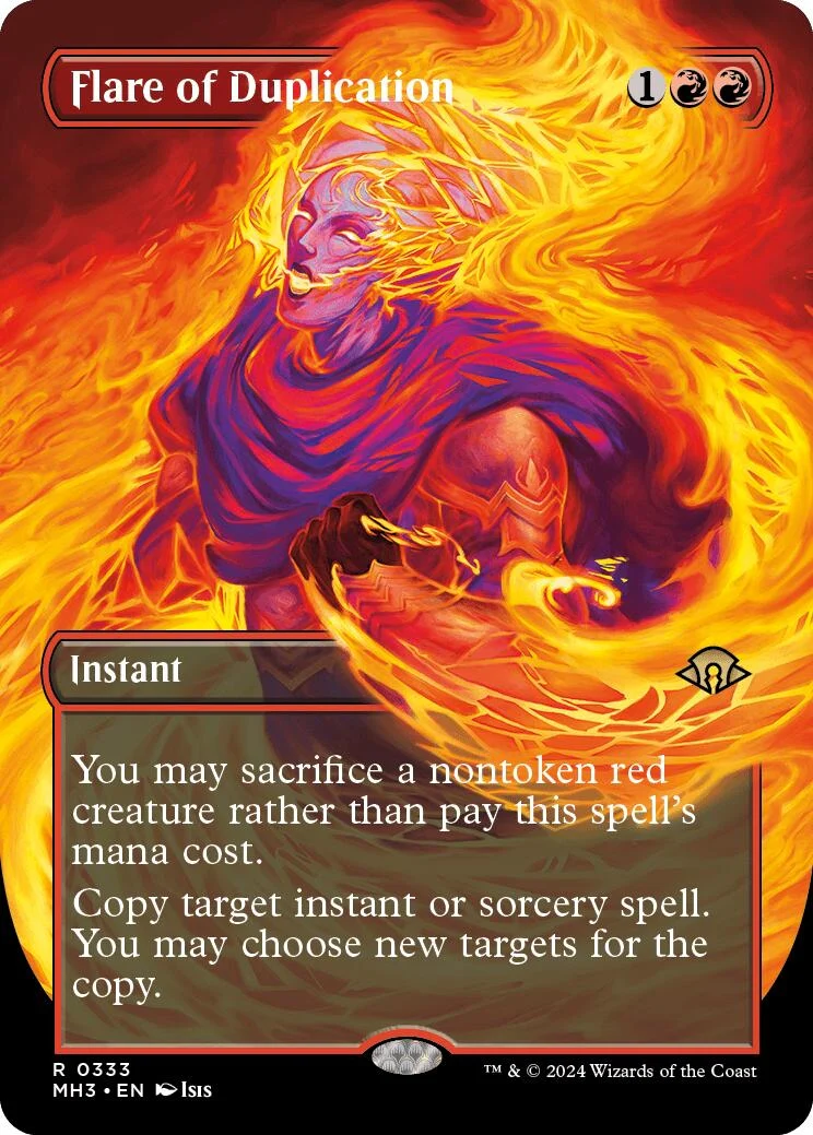 Flare of Duplication (Borderless) (333) (Modern Horizons 3)