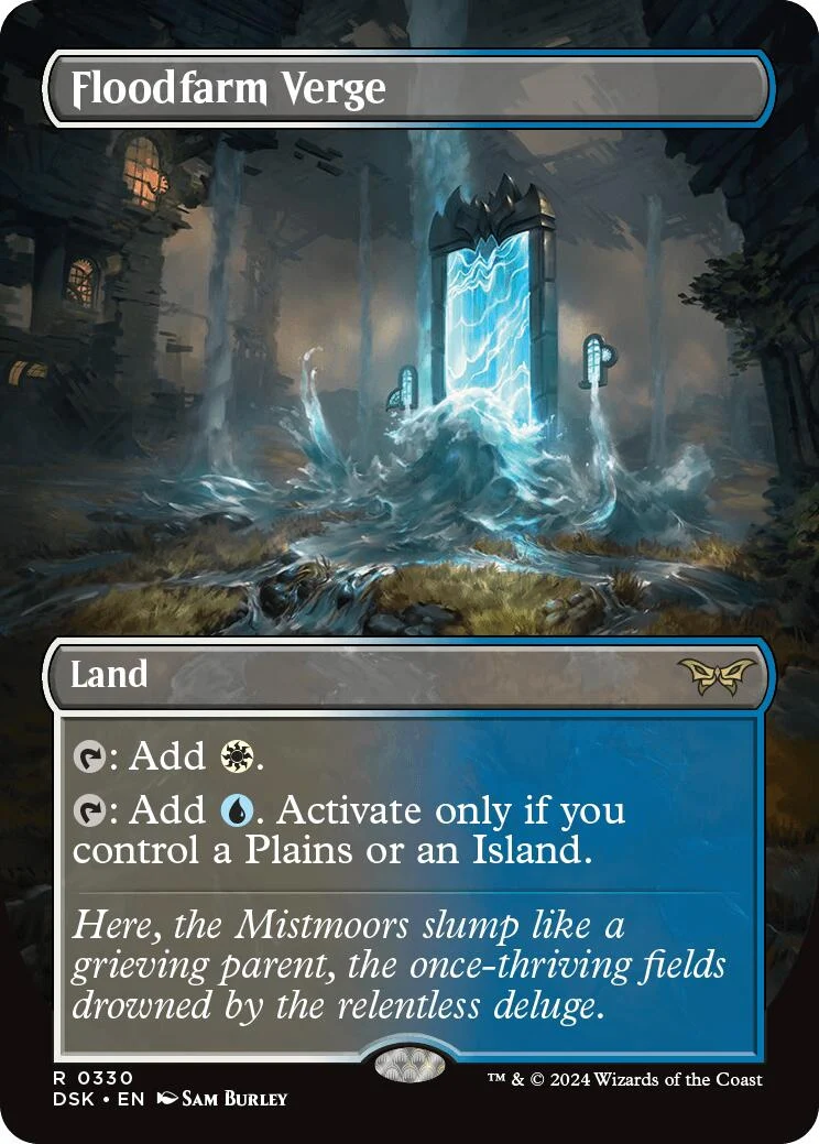 Floodfarm Verge (Borderless) (330) (Duskmourn: House of Horror)