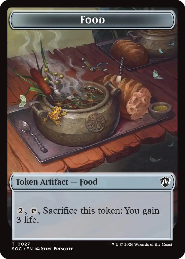 Food // City's Blessing Double-Sided Token (27 // 29) (Secrets of Strixhaven)