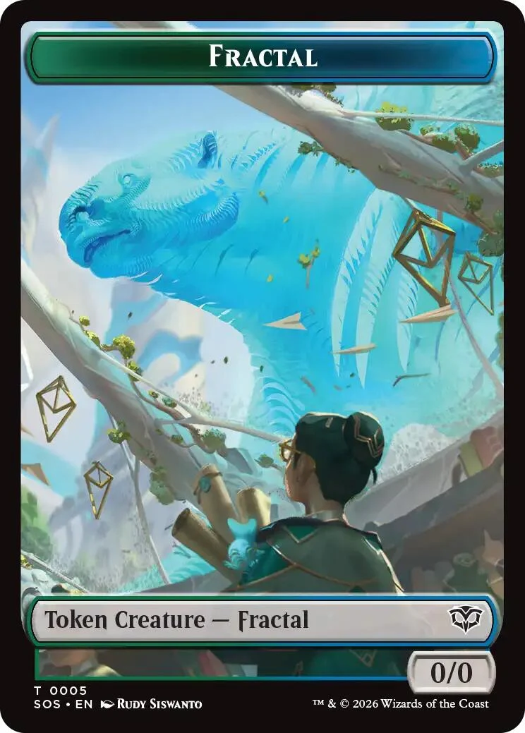 Fractal (0005) // Pest (0009) Double-Sided Token (5 // 9) (Secrets of Strixhaven)