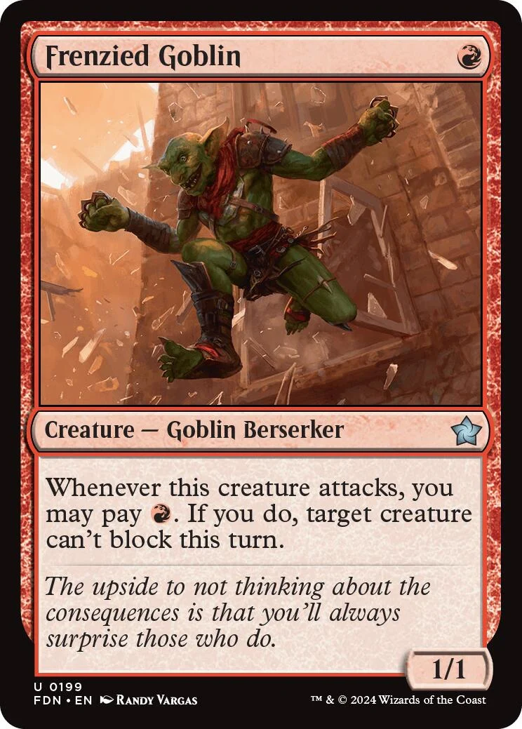 Frenzied Goblin (199) (Foundations)