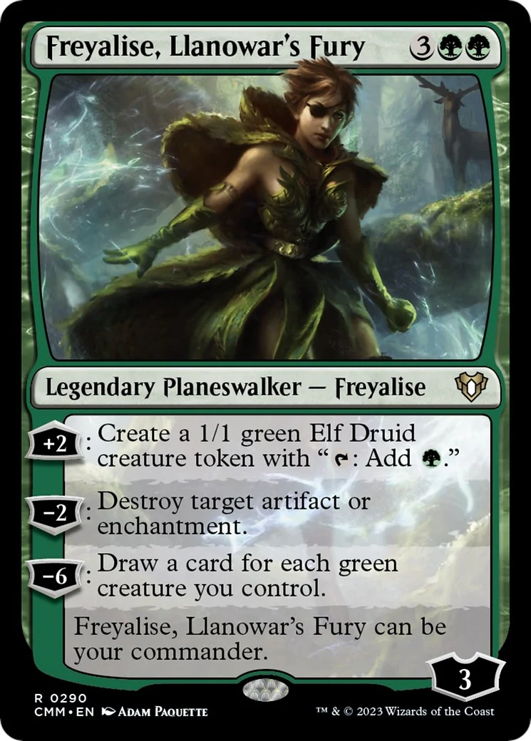 Freyalise, Llanowar's Fury (290) (Commander Masters)