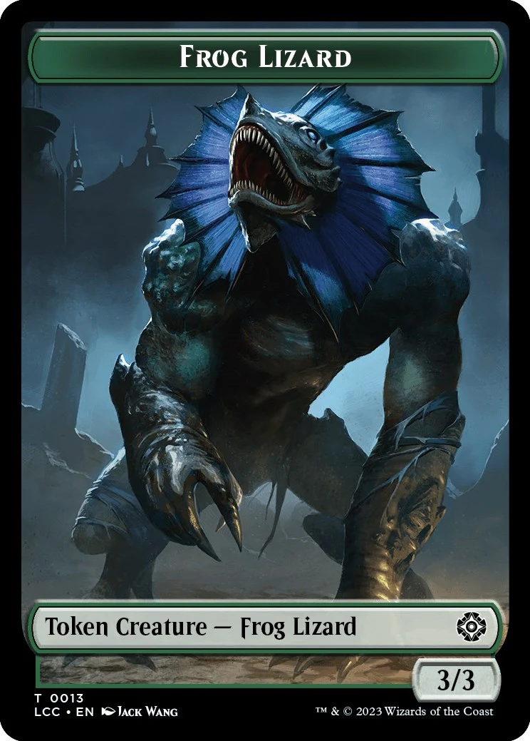 Frog Lizard // Merfolk (0003) Double-Sided Token (13 // 3)