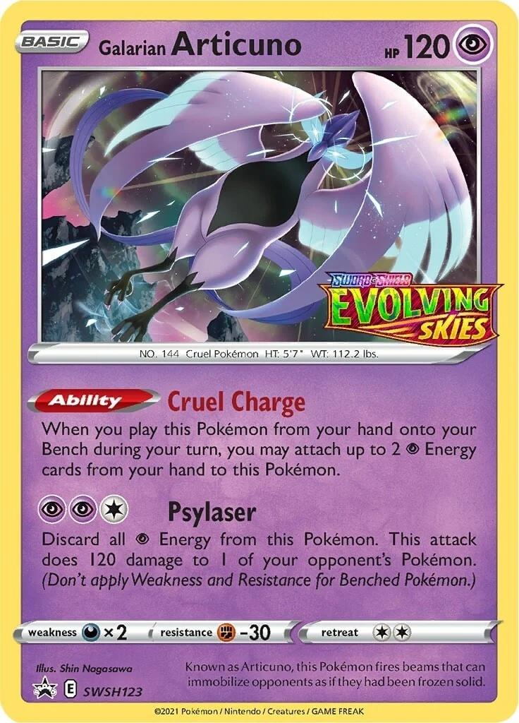 Galarian Articuno - SWSH123 (Prerelease) (SWSH123) (SWSH: Sword & Shield Promo Cards)