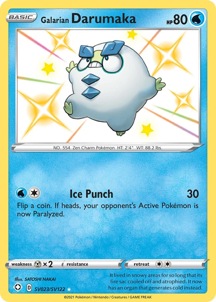 Galarian Darumaka (SV023/SV122) (Shining Fates: Shiny Vault)