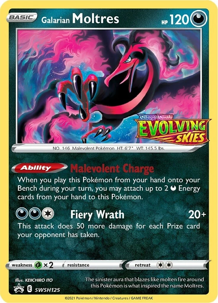 Galarian Moltres - SWSH125 (Prerelease) (SWSH125) (SWSH: Sword & Shield Promo Cards)