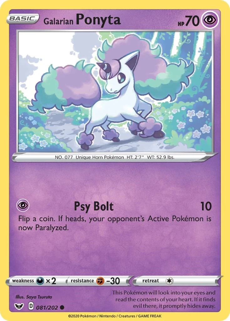 Galarian Ponyta (081/202) (SWSH01: Sword & Shield Base Set)