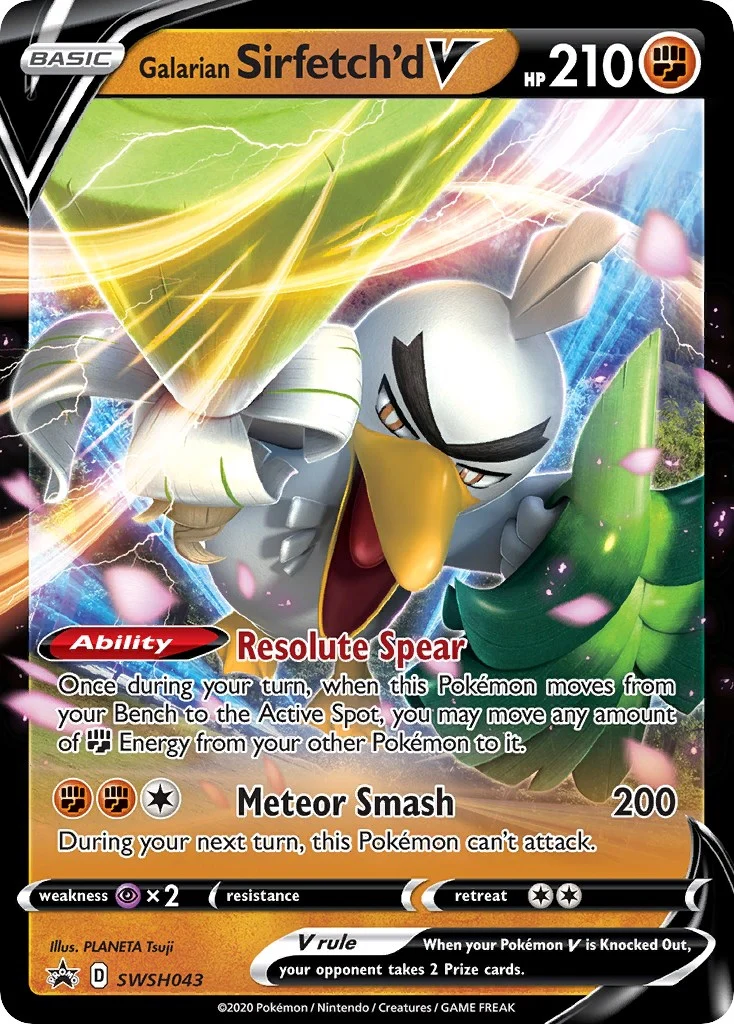 Galarian Sirfetch'd V - SWSH043 (SWSH043) (SWSH: Sword & Shield Promo Cards)