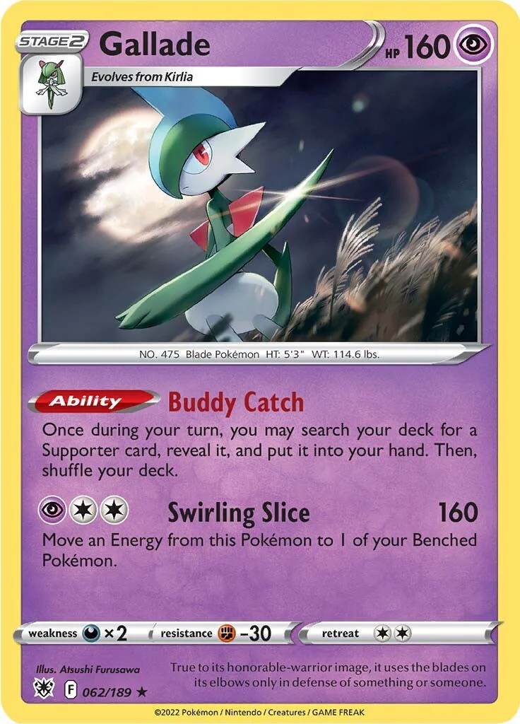 Gallade (062/189) (SWSH10: Astral Radiance)