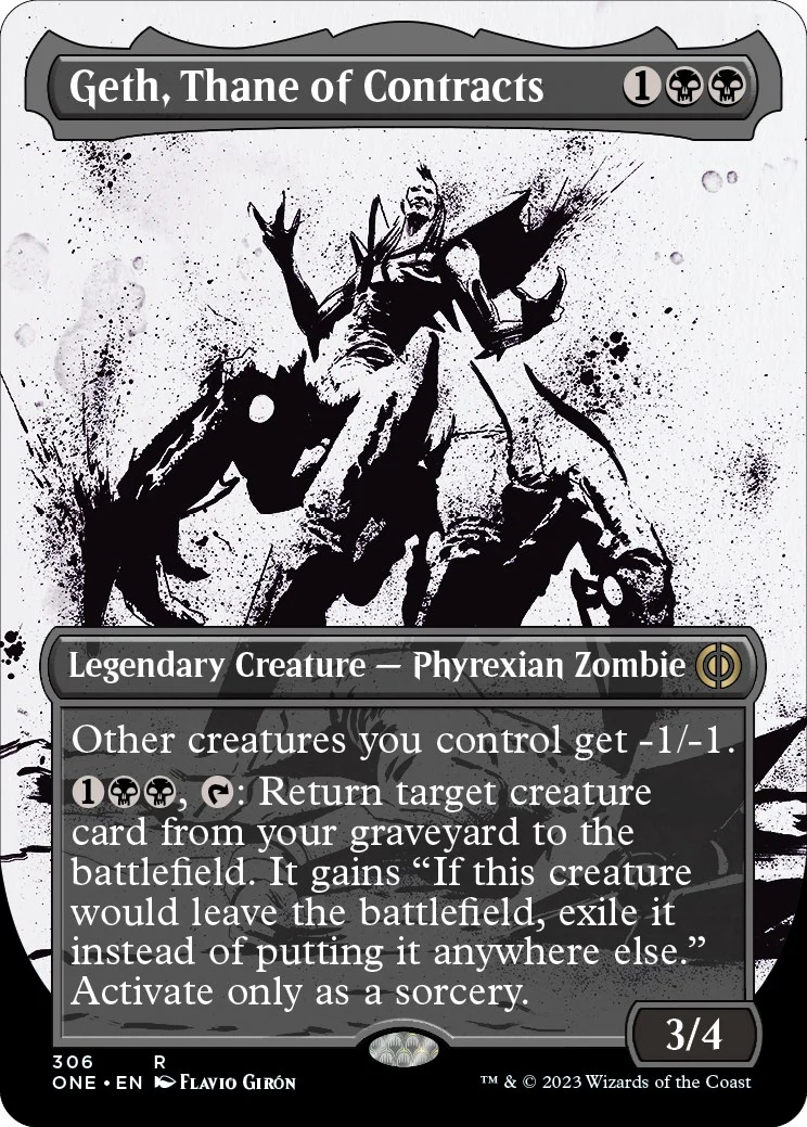 Geth, Thane of Contracts (Showcase) (306) (Phyrexia: All Will Be One)