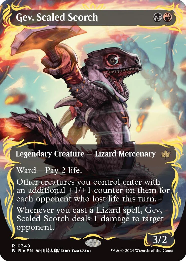Gev, Scaled Scorch (Borderless) (Raised Foil) (349)