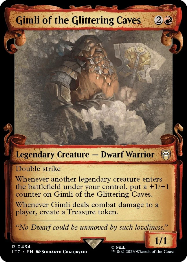 Gimli of the Glittering Caves (Showcase Scrolls) (434)