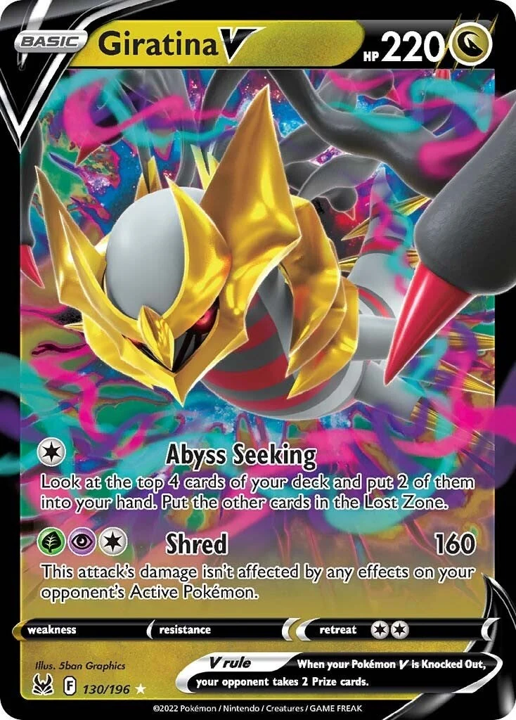 Giratina V (130/196) (SWSH11: Lost Origin)