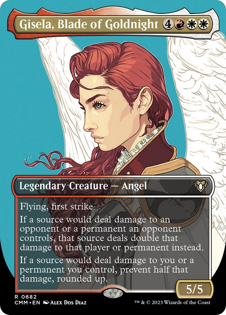 Gisela, Blade of Goldnight (Borderless) (682) (Commander Masters)