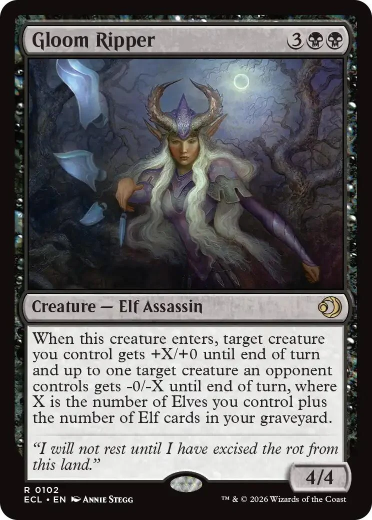Gloom Ripper (102) (Lorwyn Eclipsed)