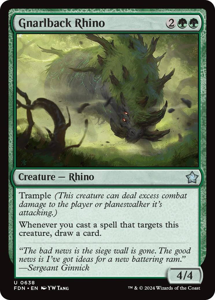 Gnarlback Rhino (638) (Foundations)