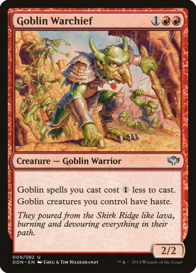 Goblin Warchief (9) (Speed vs. Cunning)