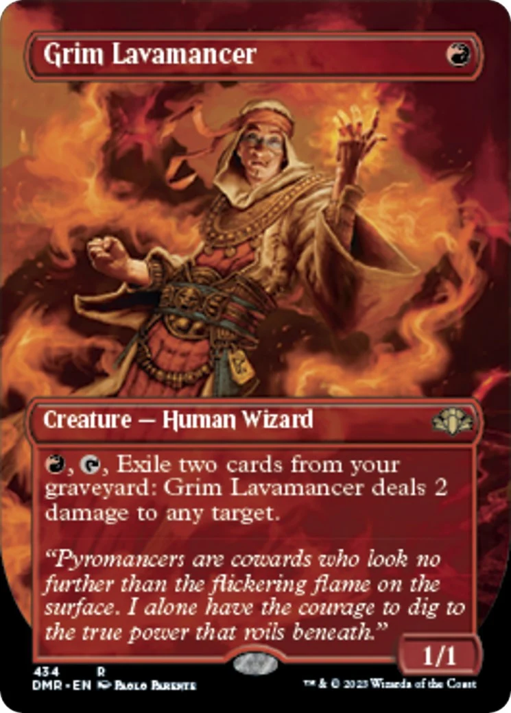 Grim Lavamancer (Borderless) (434)