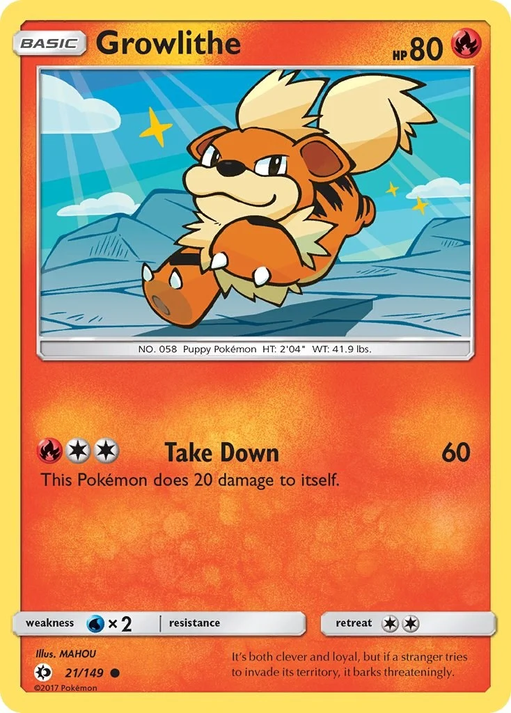 Growlithe (21/149) (SM Base Set)