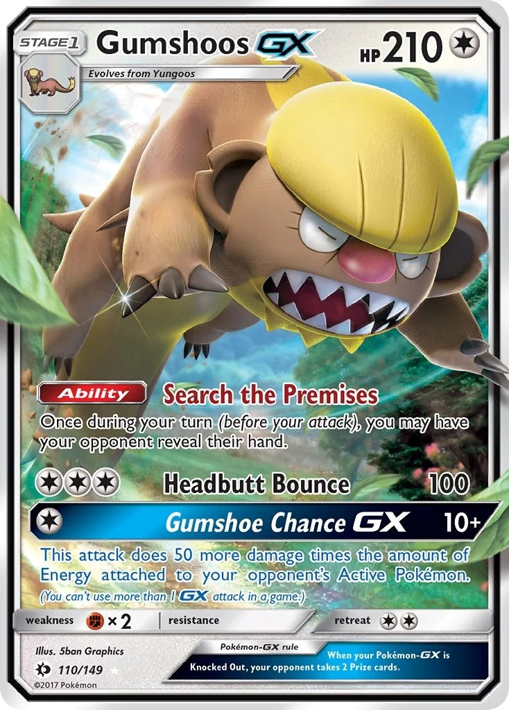Gumshoos GX (110/149) (SM Base Set)