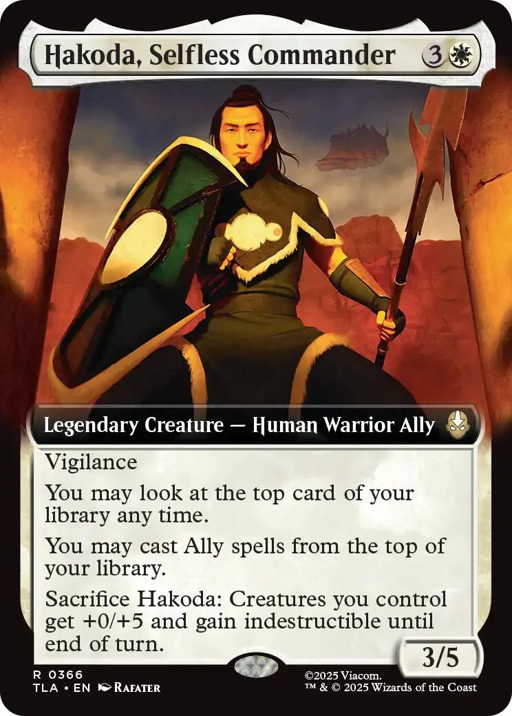 Hakoda, Selfless Commander (Extended Art) (366) (Avatar: The Last Airbender)