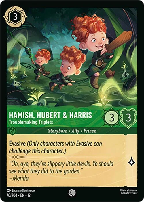 Hamish, Hubert & Harris - Troublemaking Triplets (70/204) (Wilds Unknown)