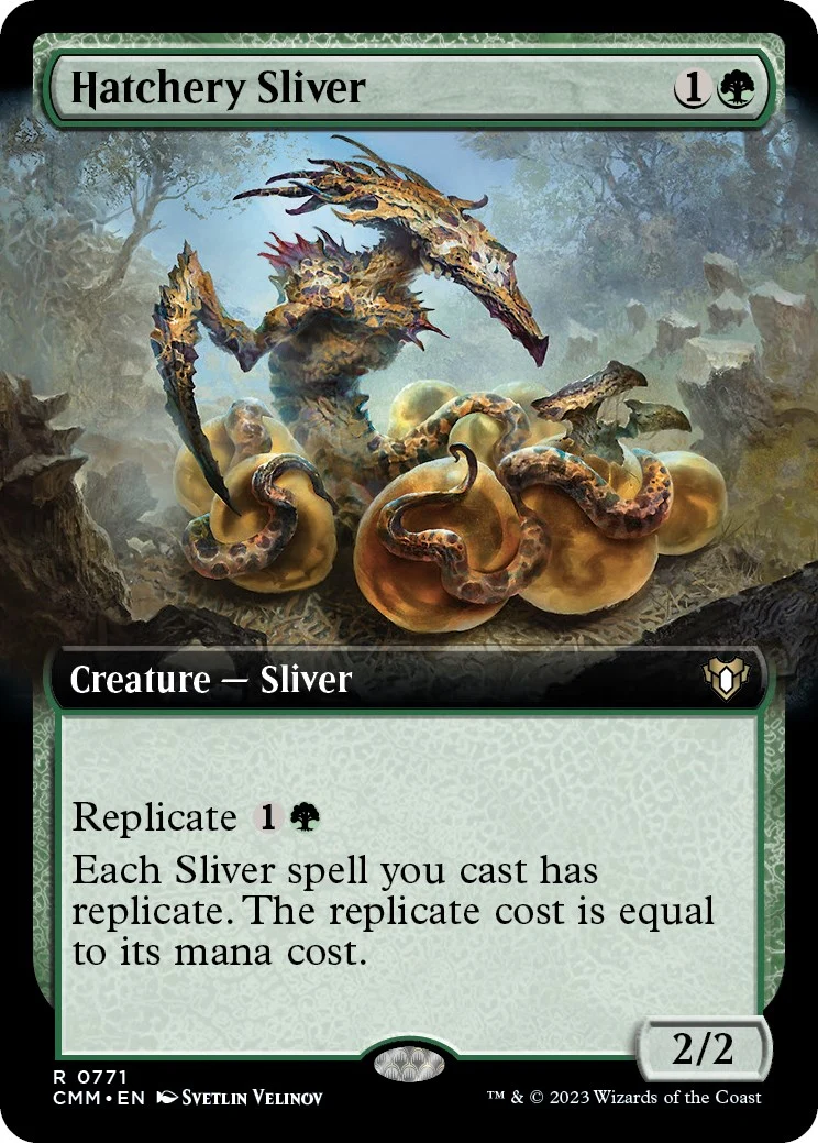 Hatchery Sliver (Extended Art) (771) (Commander Masters)