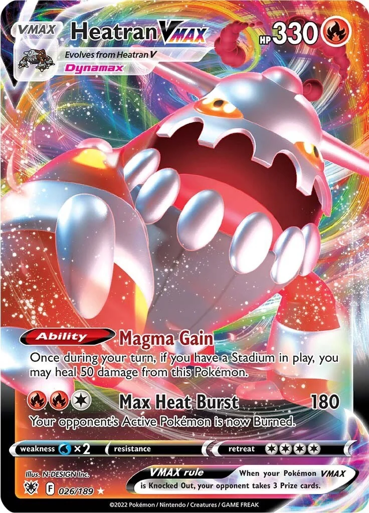 Heatran VMAX (026/189) (SWSH10: Astral Radiance)