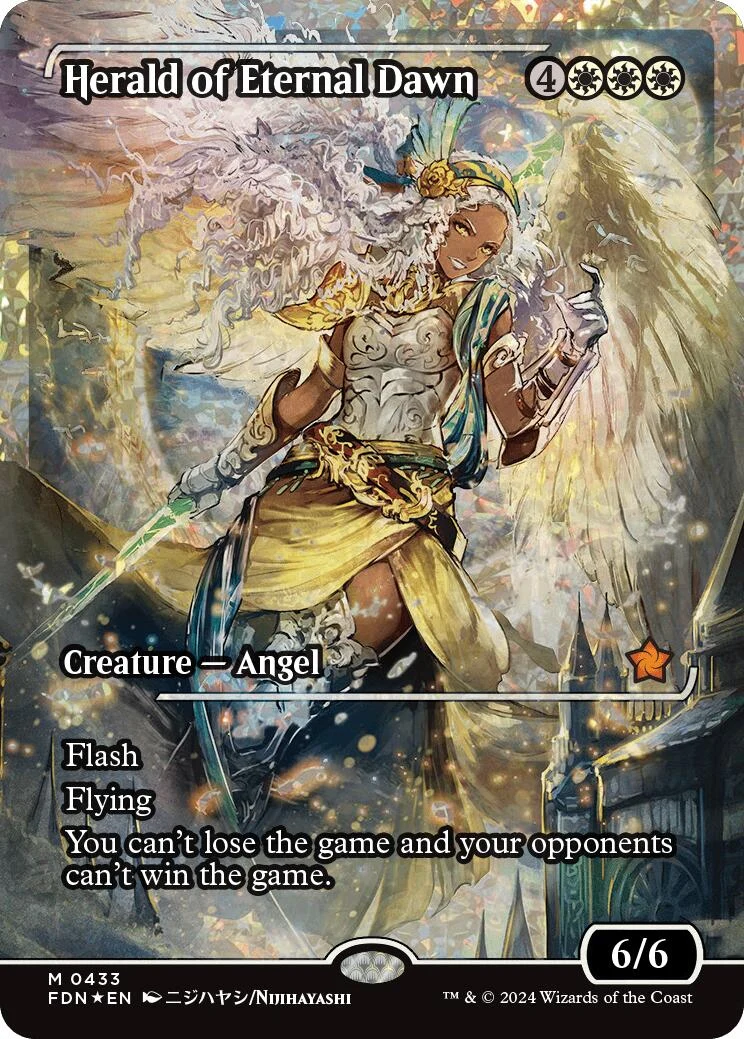 Herald of Eternal Dawn (Showcase) (Fracture Foil) (433) (Foundations)