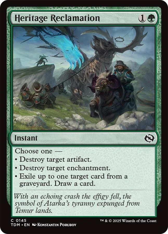 Heritage Reclamation (145) (Tarkir: Dragonstorm)