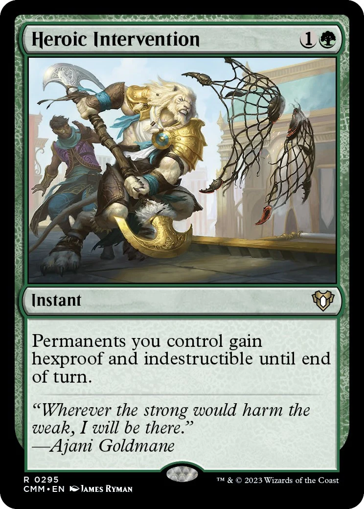 Heroic Intervention (295) (Commander Masters)