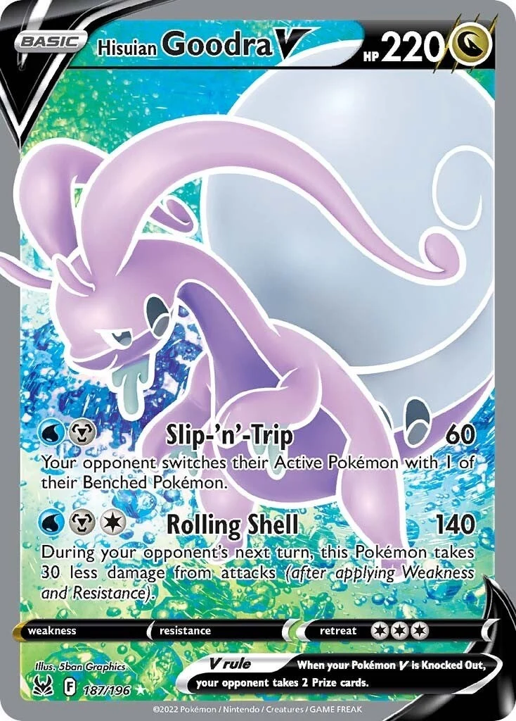 Hisuian Goodra V (Full Art) (187/196) (SWSH11: Lost Origin)