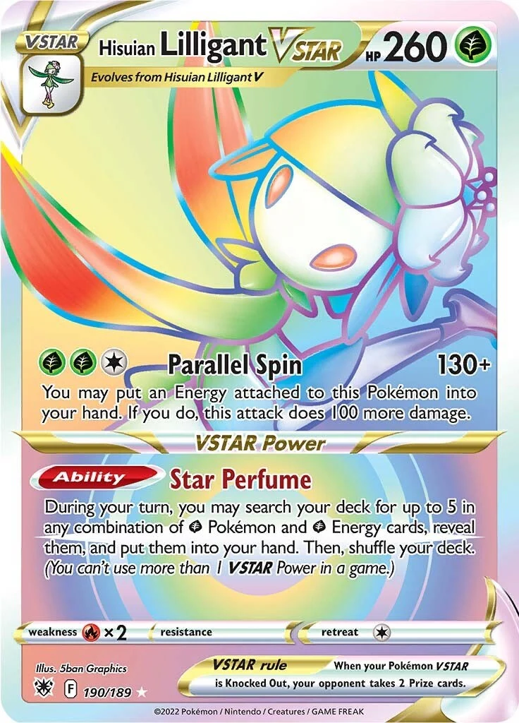 Hisuian Lilligant VSTAR (Secret) (190/189) (SWSH10: Astral Radiance)