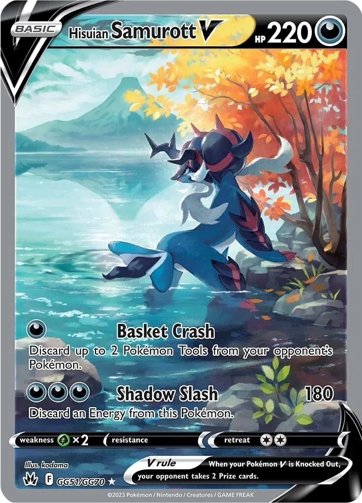 Hisuian Samurott V (GG51/GG70) (Crown Zenith: Galarian Gallery)