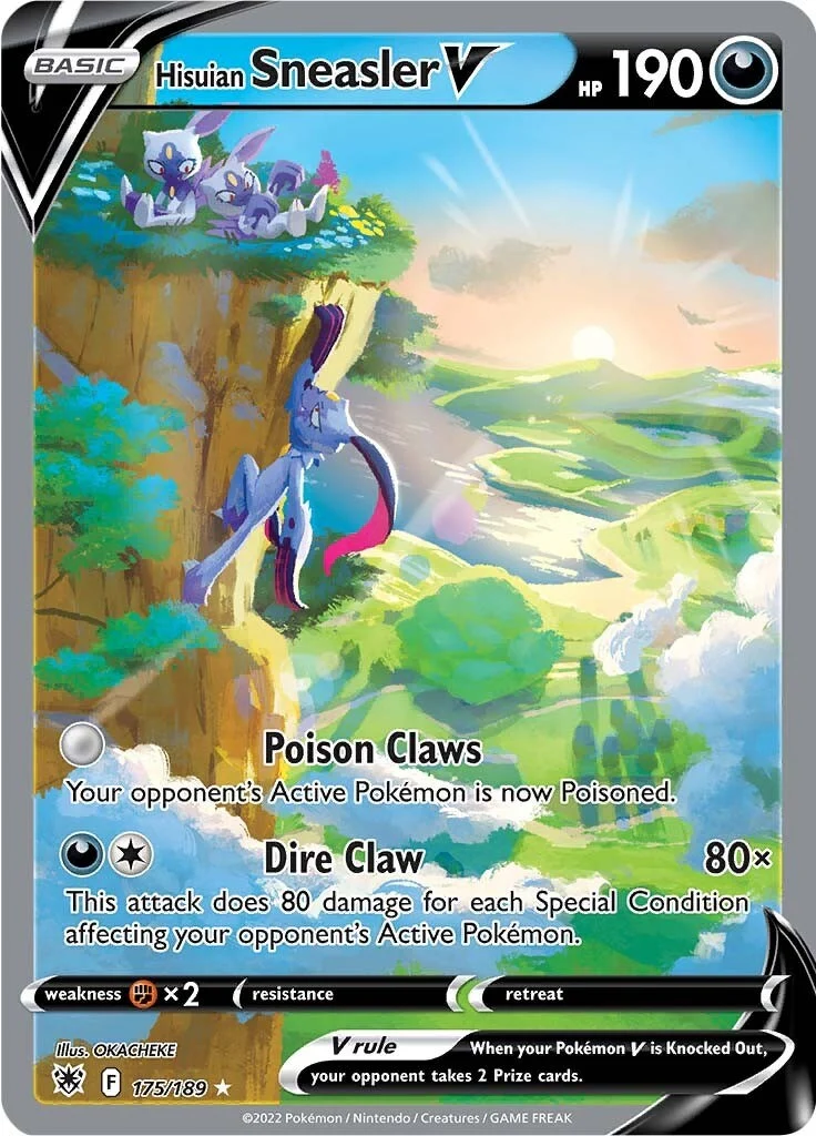Hisuian Sneasler V (Alternate Full Art) (175/189) (SWSH10: Astral Radiance)