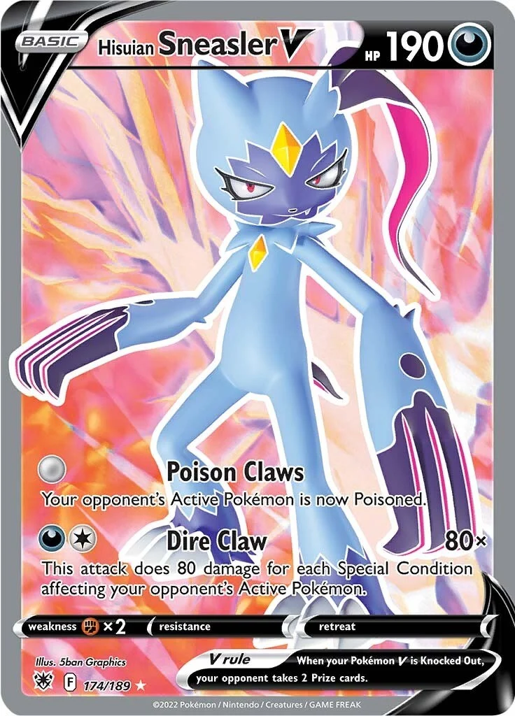 Hisuian Sneasler V (Full Art) (174/189) (SWSH10: Astral Radiance)