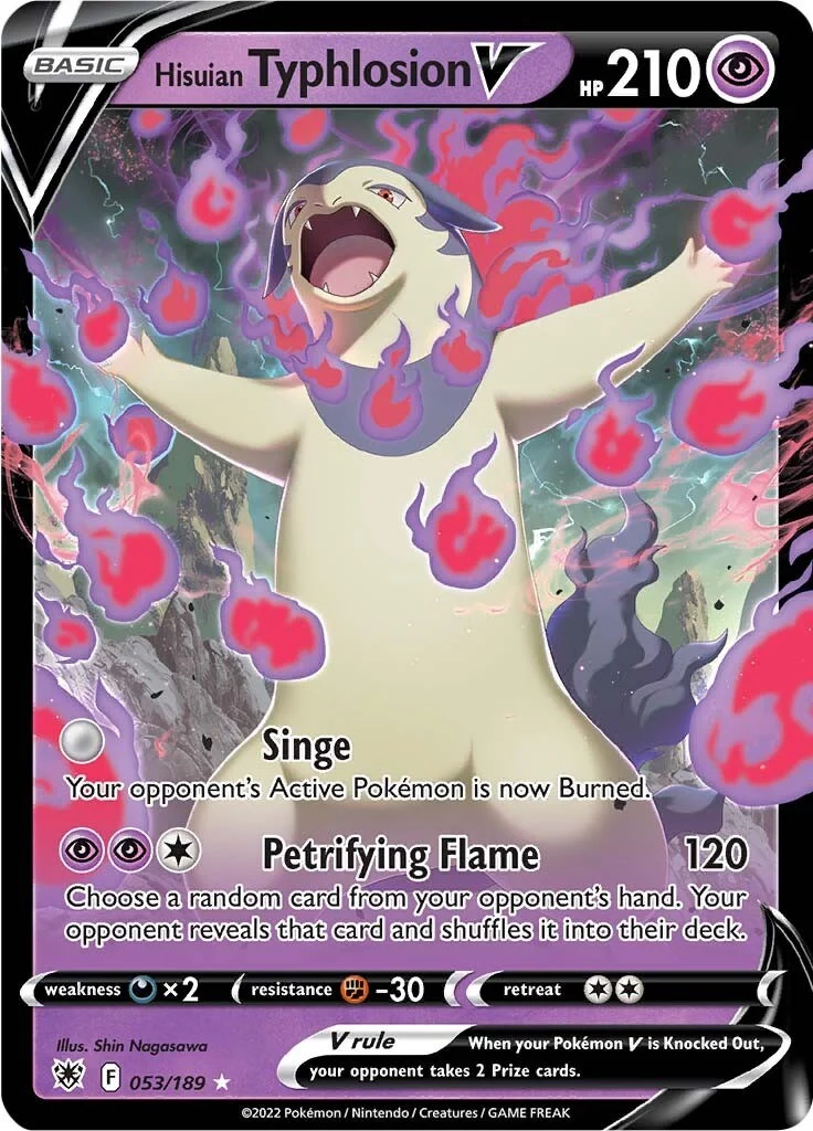 Hisuian Typhlosion V (053/189) (SWSH10: Astral Radiance)