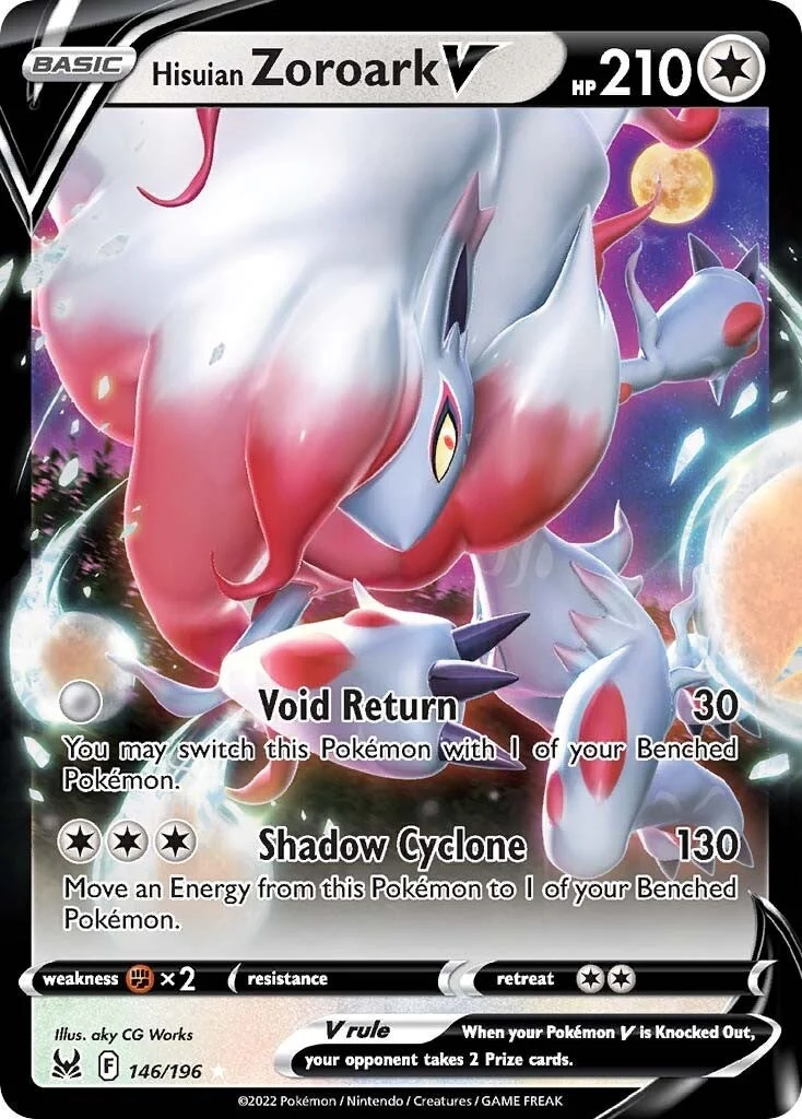 Hisuian Zoroark V (146/196) (SWSH11: Lost Origin)