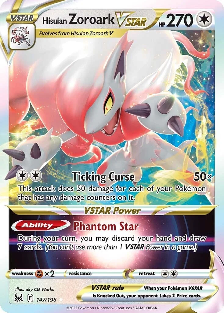 Hisuian Zoroark VSTAR (147/196) (SWSH11: Lost Origin)