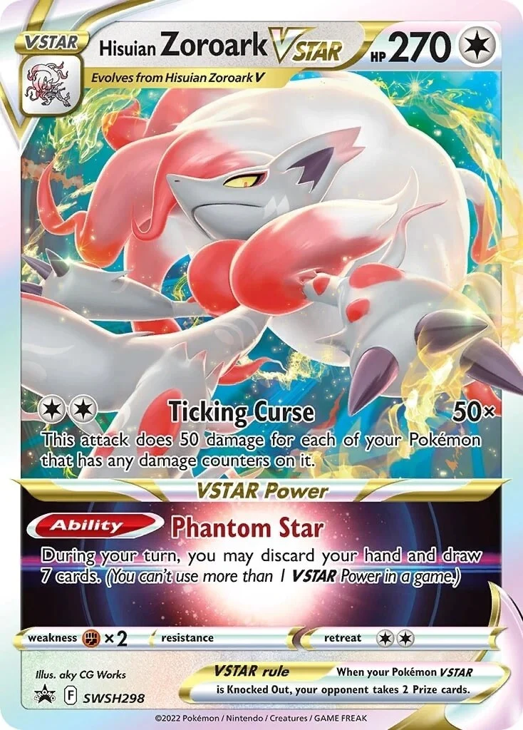 Hisuian Zoroark VSTAR - SWSH298 (SWSH298) (SWSH: Sword & Shield Promo Cards)