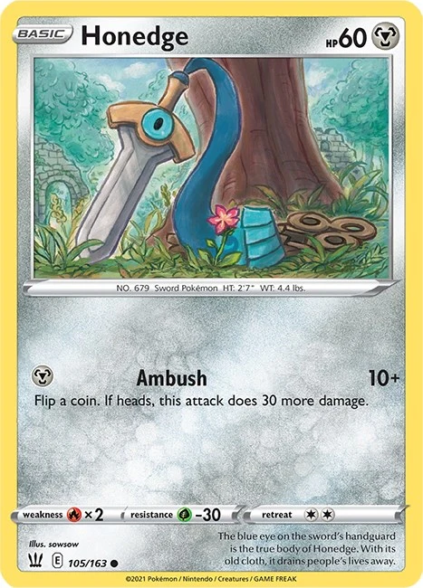 Honedge (105/163) (SWSH05: Battle Styles)