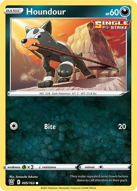 Houndour (095/163) (SWSH05: Battle Styles)