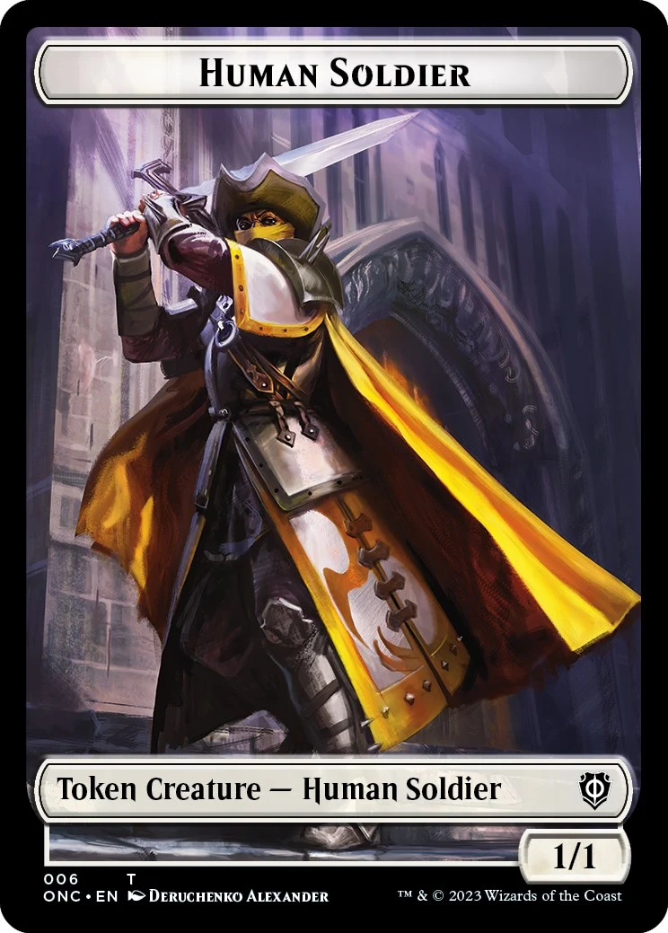 Human Soldier // Elephant Double-Sided Token (6 // 14)