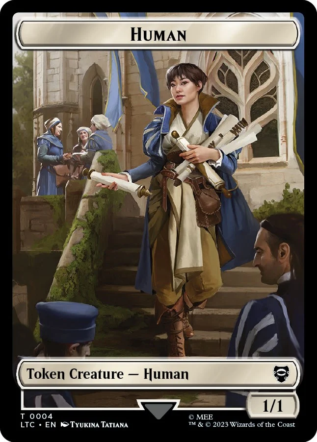 Human // Treasure Double-Sided Token (4 // 12)